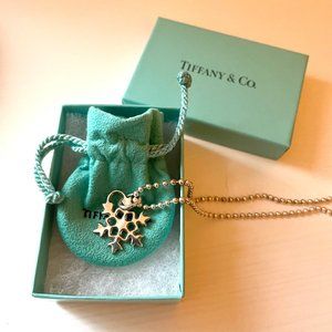 Tiffany & Co Sterling Silver Snowflake Pendant